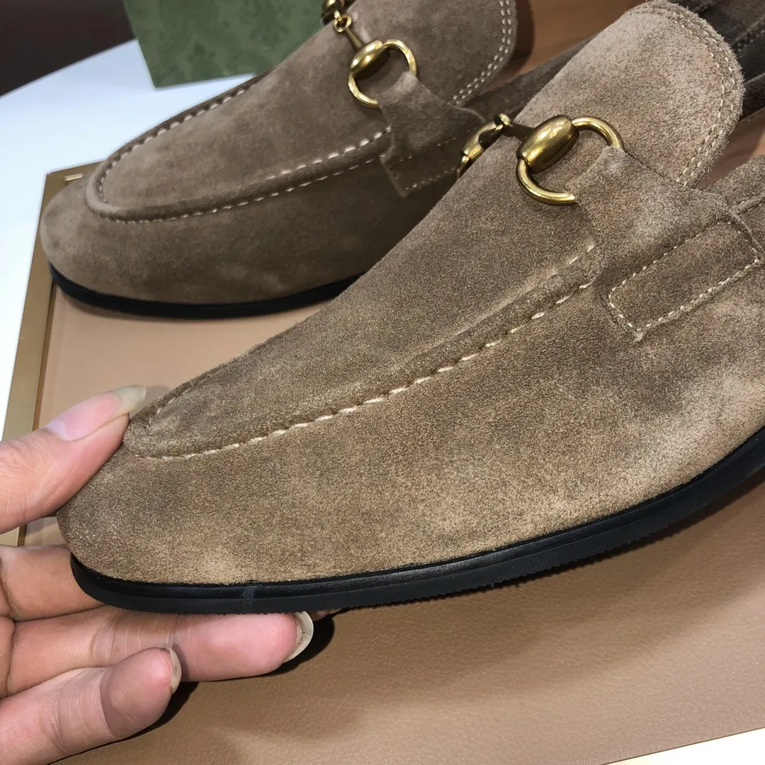 Men's shoes 💰580💰[GUCCI—Gucci] The latest high-end version of Gucci. Official website new model. Available at the same time at counters, the uppers are made of original cowhide imported from Italy/matched with the original special material splicing design concept; "highlight, high-end, grade, extravagance" and exquisite workmanship (original mesh fabric) sole: original factory special outsole size (38-45) (custom-made 45 non-returnable)